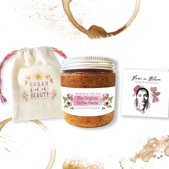 Organic Manuka Honey + Bee Venom Coffee Scrub Facial / Urban Eco Beauty - Picture 5 of 7